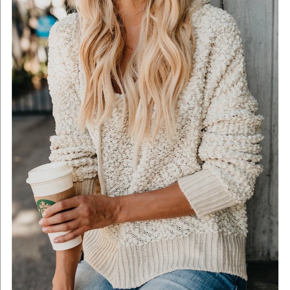 POL Sweaters - NWT Popcorn Drawstring Hoodie Sweater Sweatshirt